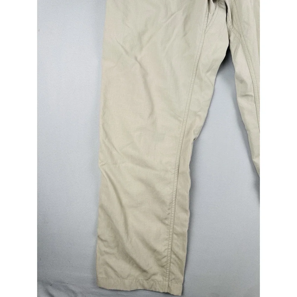 Vintage 90s The North Face Canvas Hiking Pants Beige Elastic Waist Men's XL